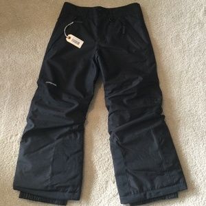 New Patagonia girls medium black snowbelle pants